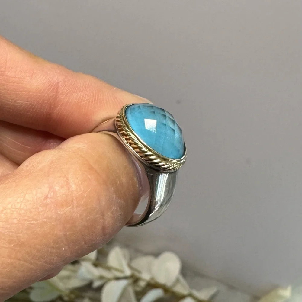 Authentic David Yurman cocktail / right hand ring - Picture 8 of 11